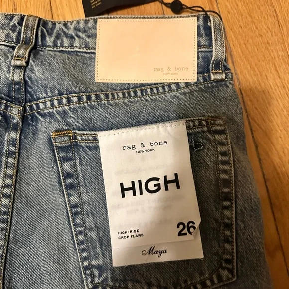 NWT Maya Crop High Rise Flare Rag & Bone Size 26 - Picture 4 of 4